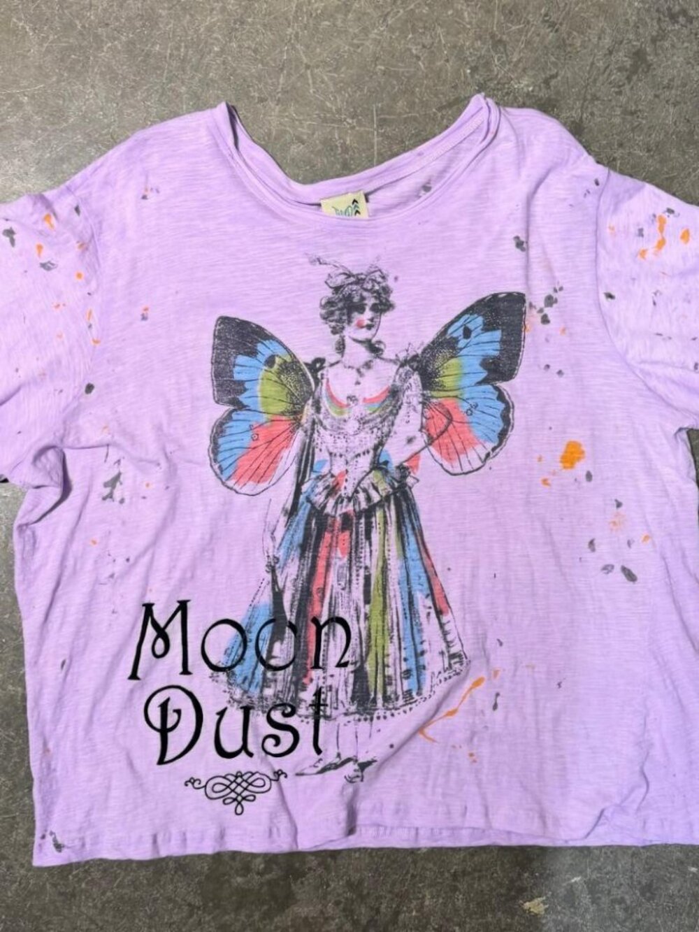 Jaded Gypsy Worn and Weathered Tee - Moon Dust NEW One Size